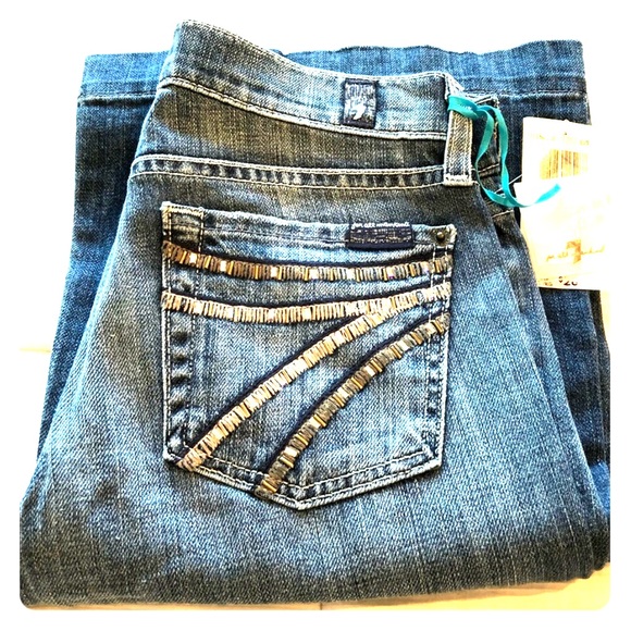 7 for all mankind swarovski crystal